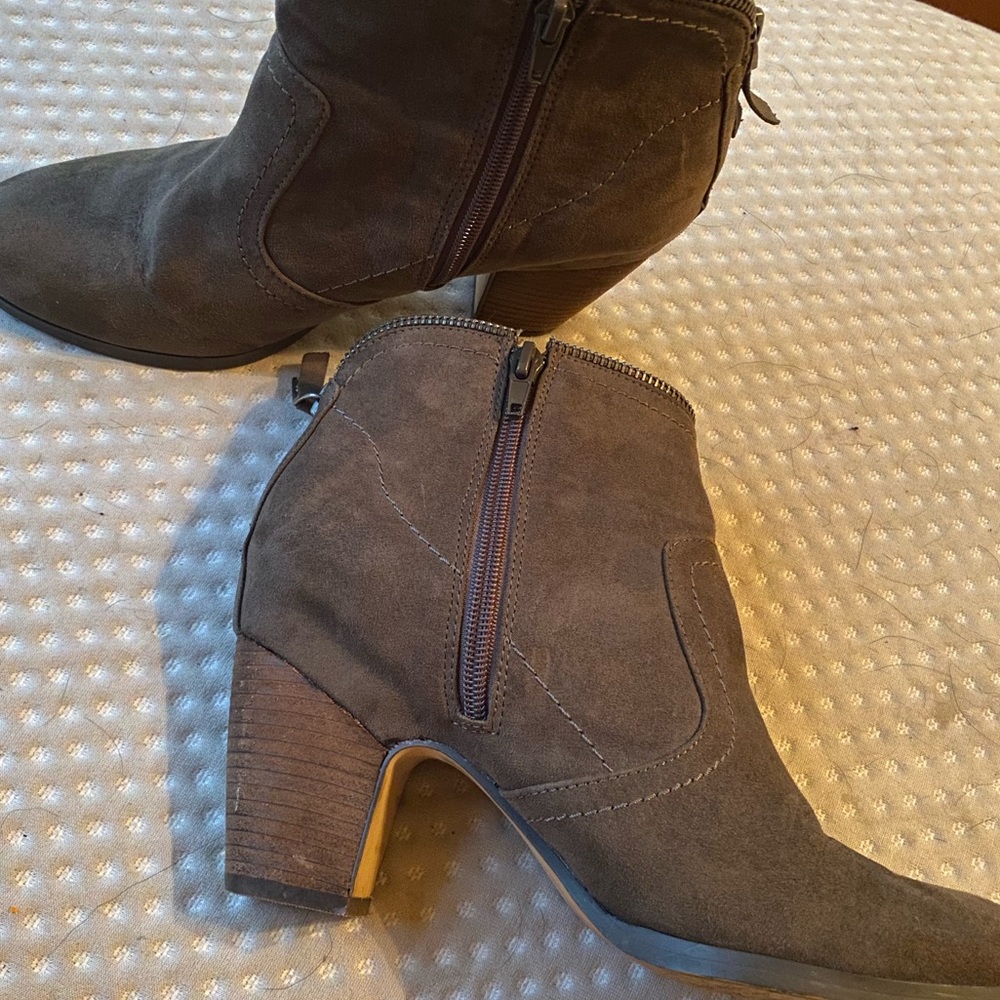 Dark green booties